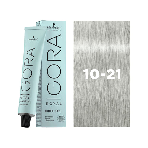 Load image 1 in gallery view. IGORA ROYAL HIGHLIFTS 10-21 Ultra Blonde Ash Cendré
