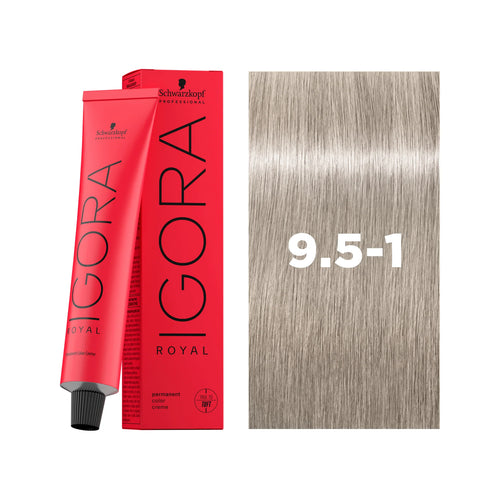 Load image 1 in gallery view. IGORA ROYAL PASTELS Permanent Hair Color 9.5-1 Pastel Cendré