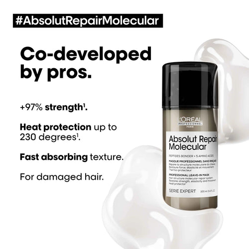 Load image 1 in gallery view. L’Oréal Absolut Repair Molecular Leave-In Mask