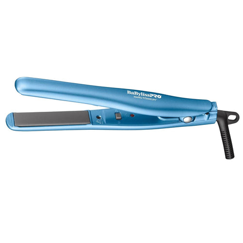 Load image 1 in gallery view. BaBylissPRO Nano Titanium Mini Flat Iron 3/4" / 19 mm
