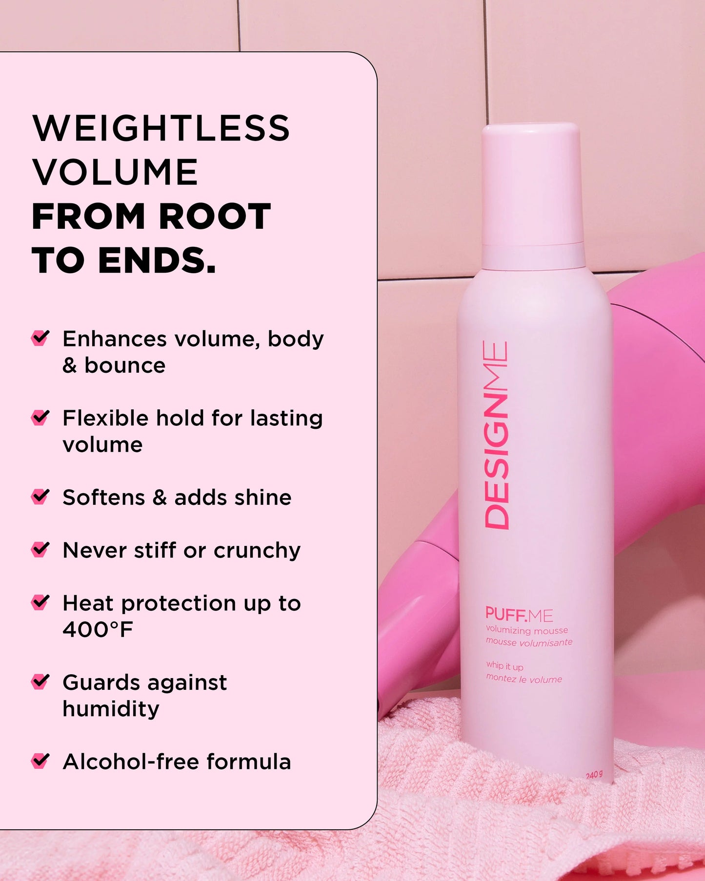 DESIGNME Puff.me Volumizing Mousse