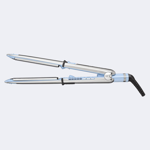 Load image 1 in gallery view. BaBylissPRO Nano Titanium Optima3000 Stainless Steel Flat Iron 1¼” / 32 mm (Iced Blue - Limited Edition)
