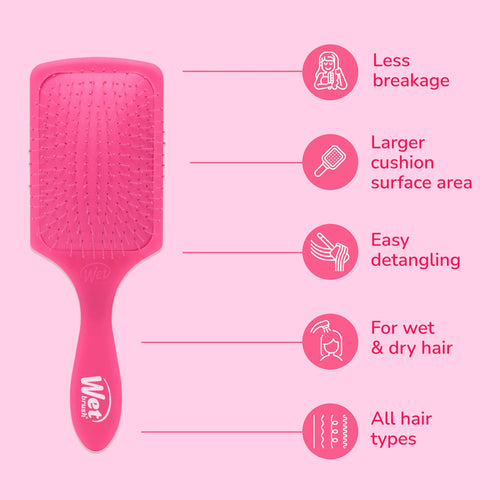 Load image 1 in gallery view. WET BRUSH PRO Paddle Detangler Brush Frost Pink