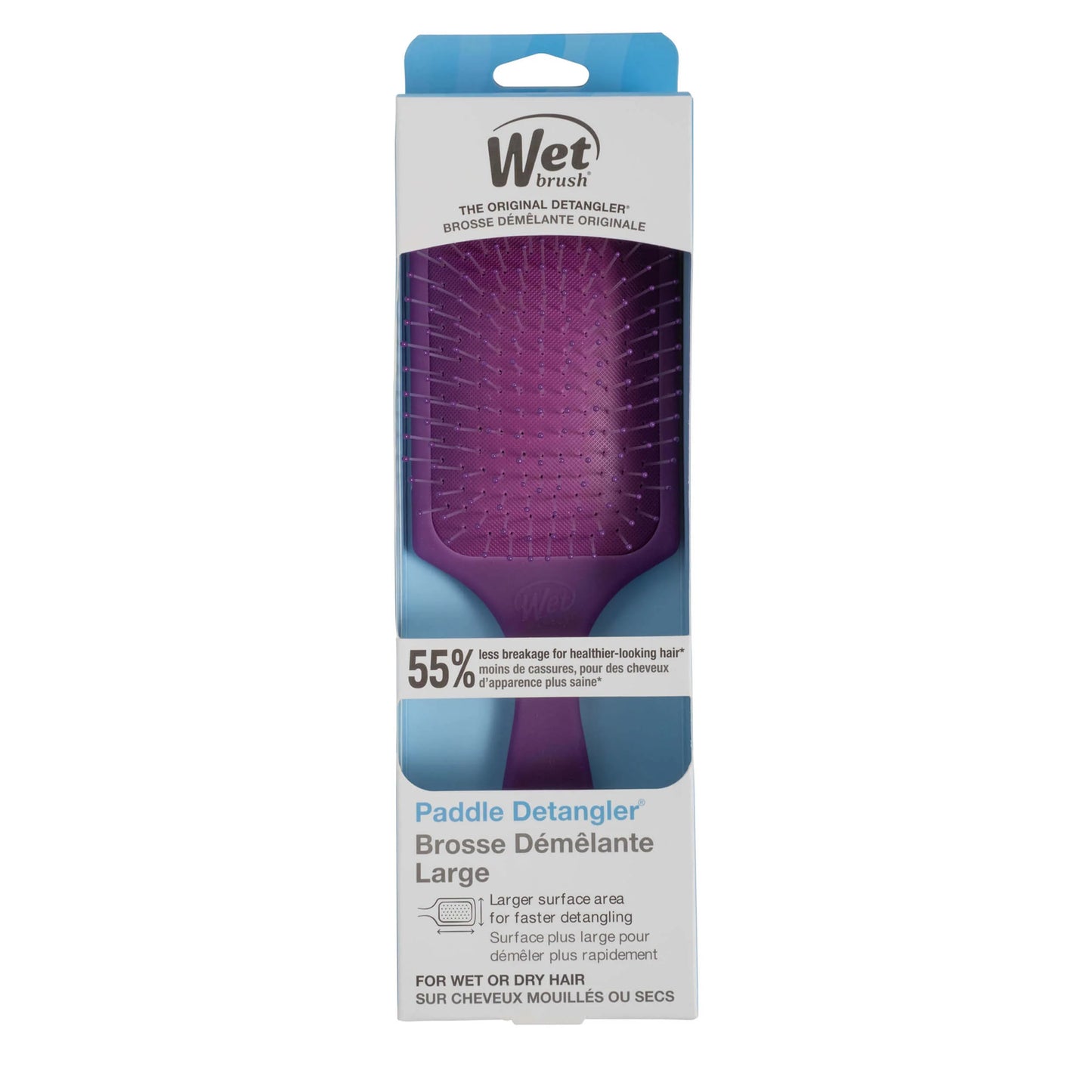 WET BRUSH PRO Paddle Detangler Brush Frost Purple