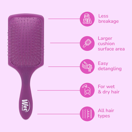Load image 1 in gallery view. WET BRUSH PRO Paddle Detangler Brush Frost Purple