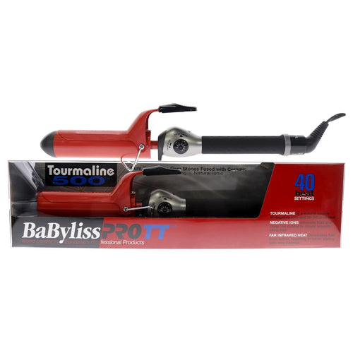 Load image 1 in gallery view. BaBylissPRO Tourmaline & Ceramic Curling Iron 1 ½” Red