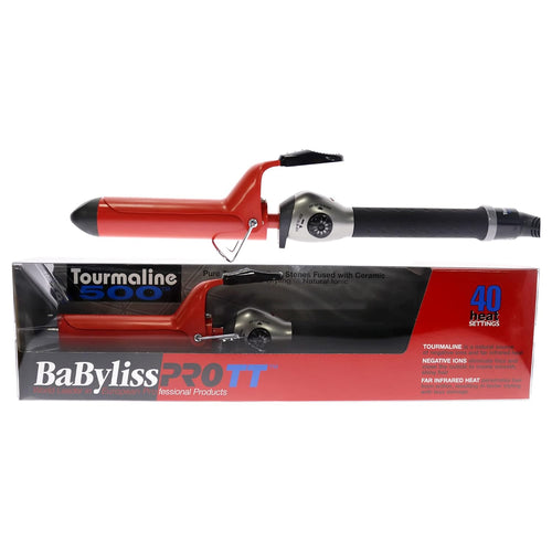 Load image 1 in gallery view. BaBylissPRO Tourmaline & Ceramic Curling Iron 1" Red