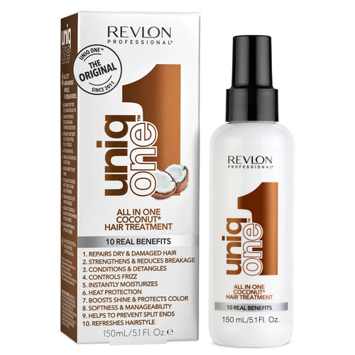 Load image 1 in gallery view. REVLON UniqOne All In One Coconut Hair Treatment