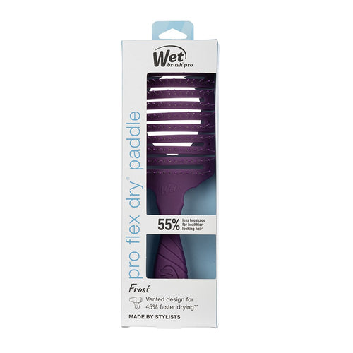 Load image 1 in gallery view. WET BRUSH PRO Flex Dry Paddle Vented Brush Frost Purple