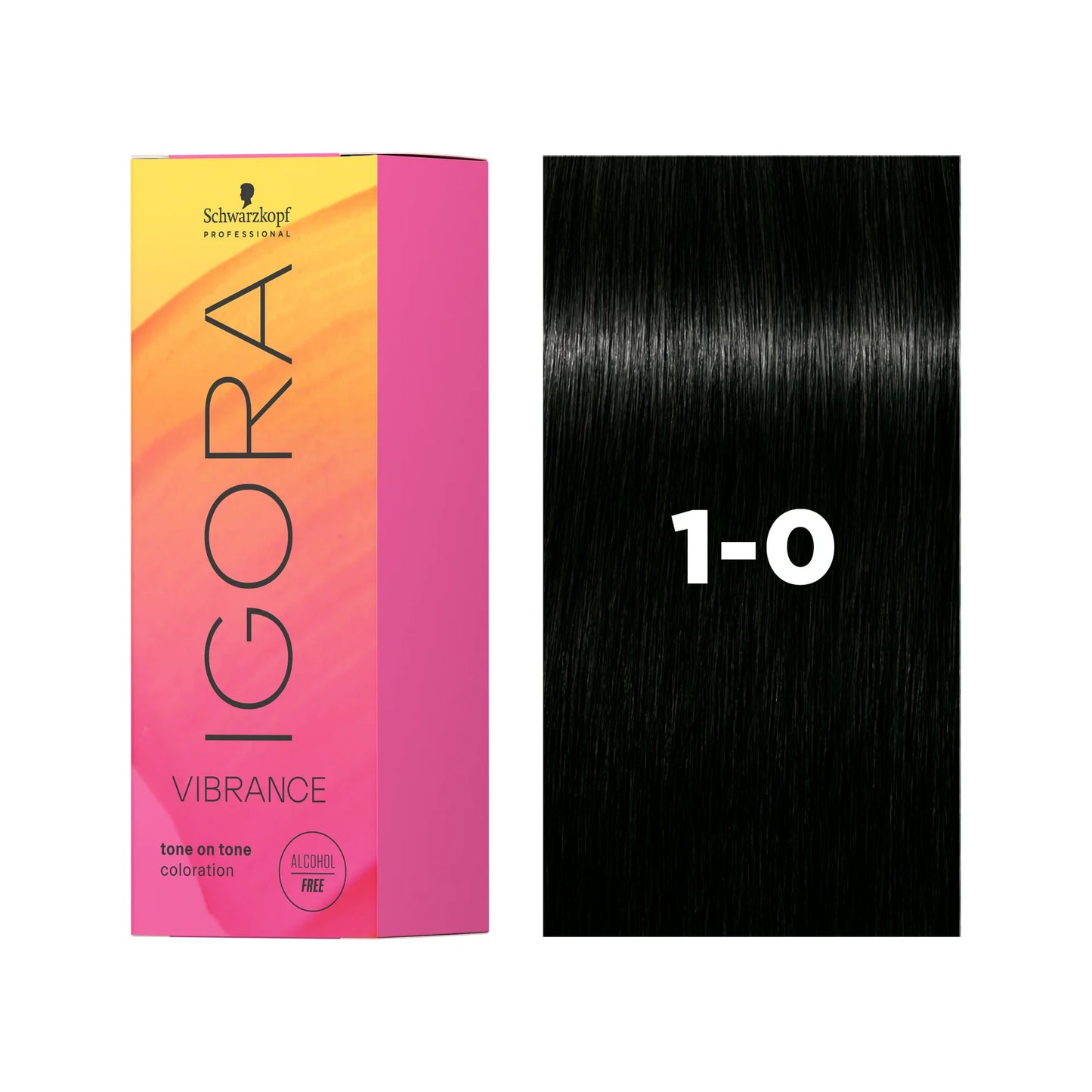 IGORA VIBRANCE Demi-Permanent Hair Color 1-0 Black Natural