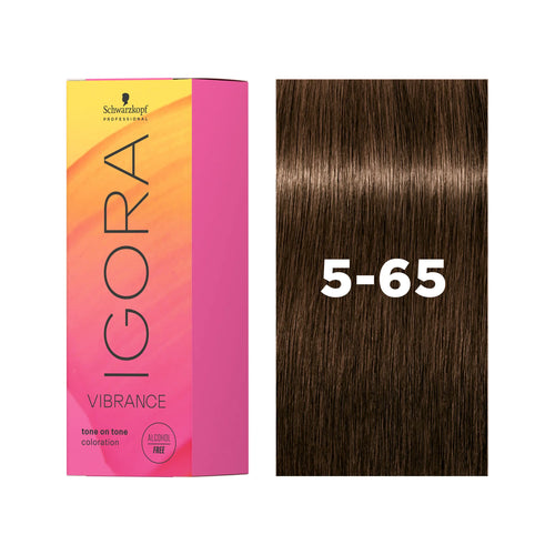 Load image 1 in gallery view. IGORA VIBRANCE Demi-Permanent Hair Color 5-65 Light Brown Chocolate Gold