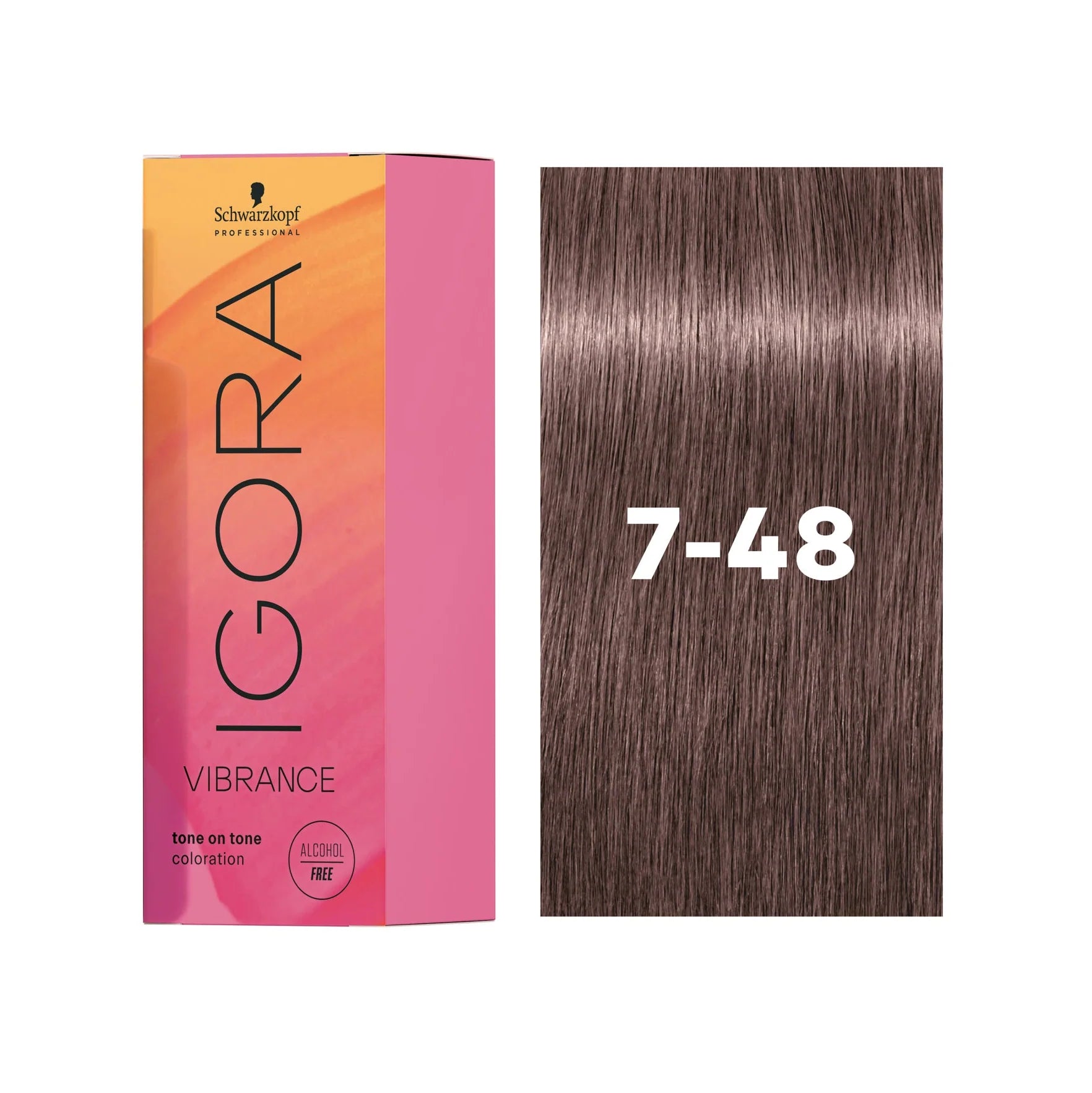 IGORA VIBRANCE Demi-Permanent Hair Color 7-48 Medium Blonde Beige Red