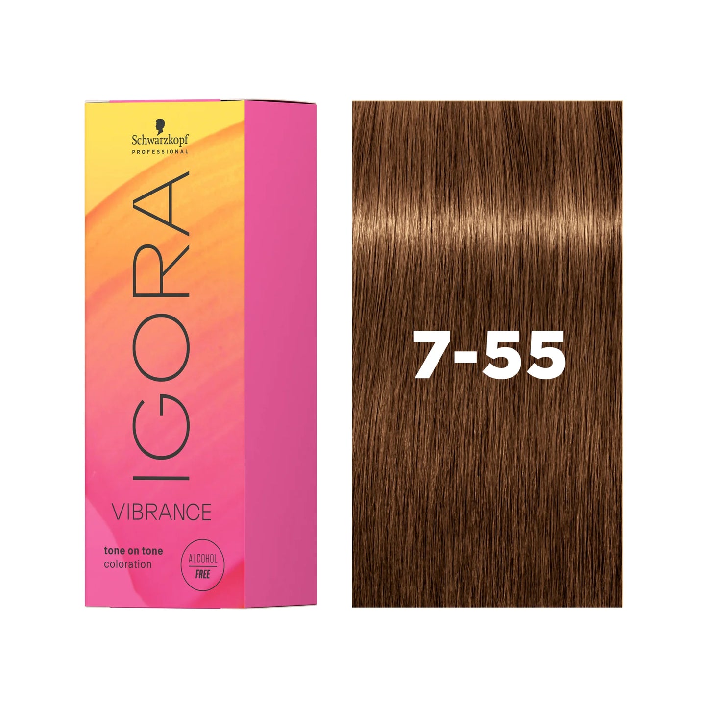 IGORA VIBRANCE Demi-Permanent Hair Color 7-55 Medium Blonde Gold Extra