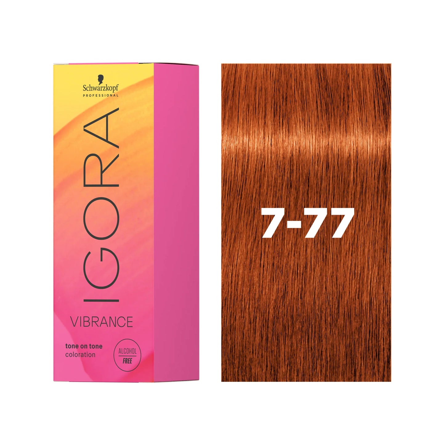 IGORA VIBRANCE Demi-Permanent Hair Color 7-77 Medium Blonde Copper Extra