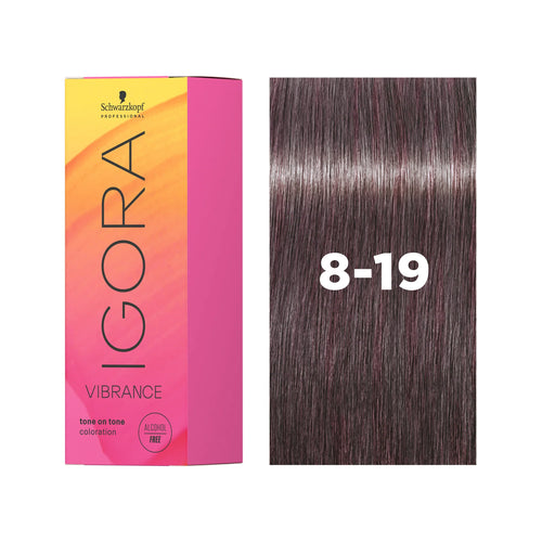 Load image 1 in gallery view. IGORA VIBRANCE Demi-Permanent Hair Color 8-19 Light Blonde Cendré Violet