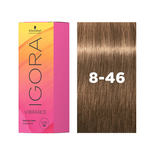Load image 1 in gallery view. IGORA VIBRANCE Demi-Permanent Hair Color 8-46 Light Blonde Beige Chocolate