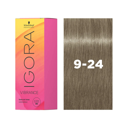 Load image 1 in gallery view. IGORA VIBRANCE Demi-Permanent Hair Color 9-24 Extra Light Blonde Ash Beige