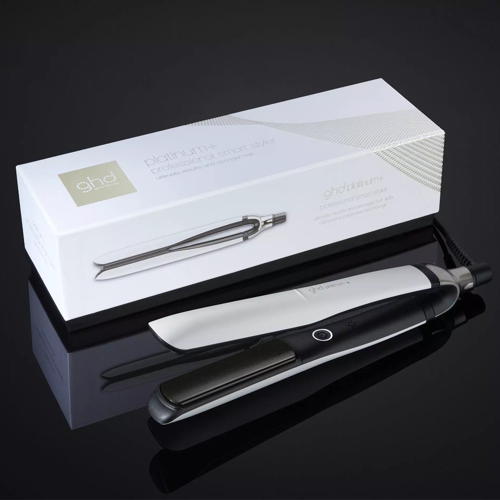 GHD Platinum+ Smart Styler 1" White