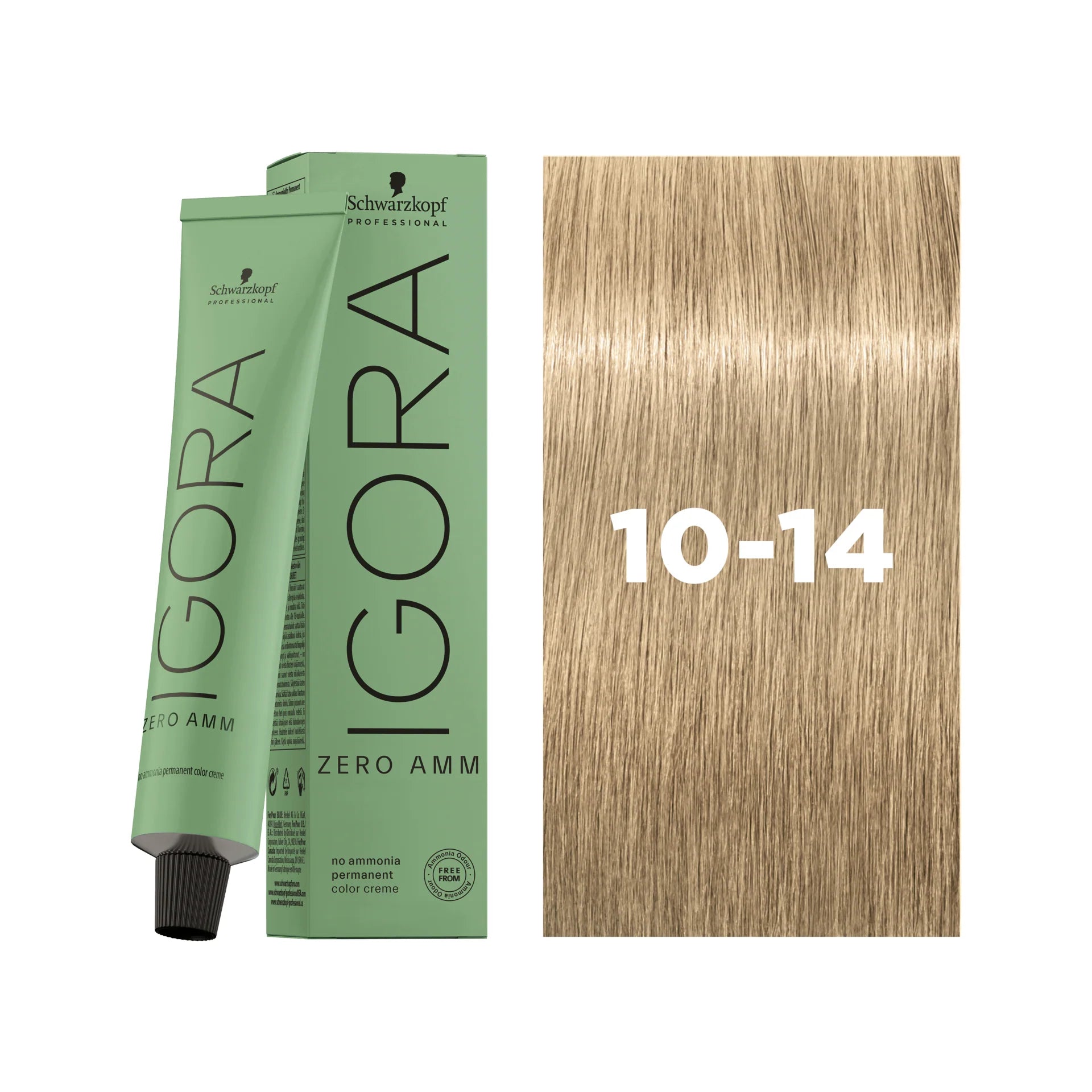 IGORA ZERO AMM Ammonia-Free Permanent Color 10-14 Ultra Blonde Cendré Beige