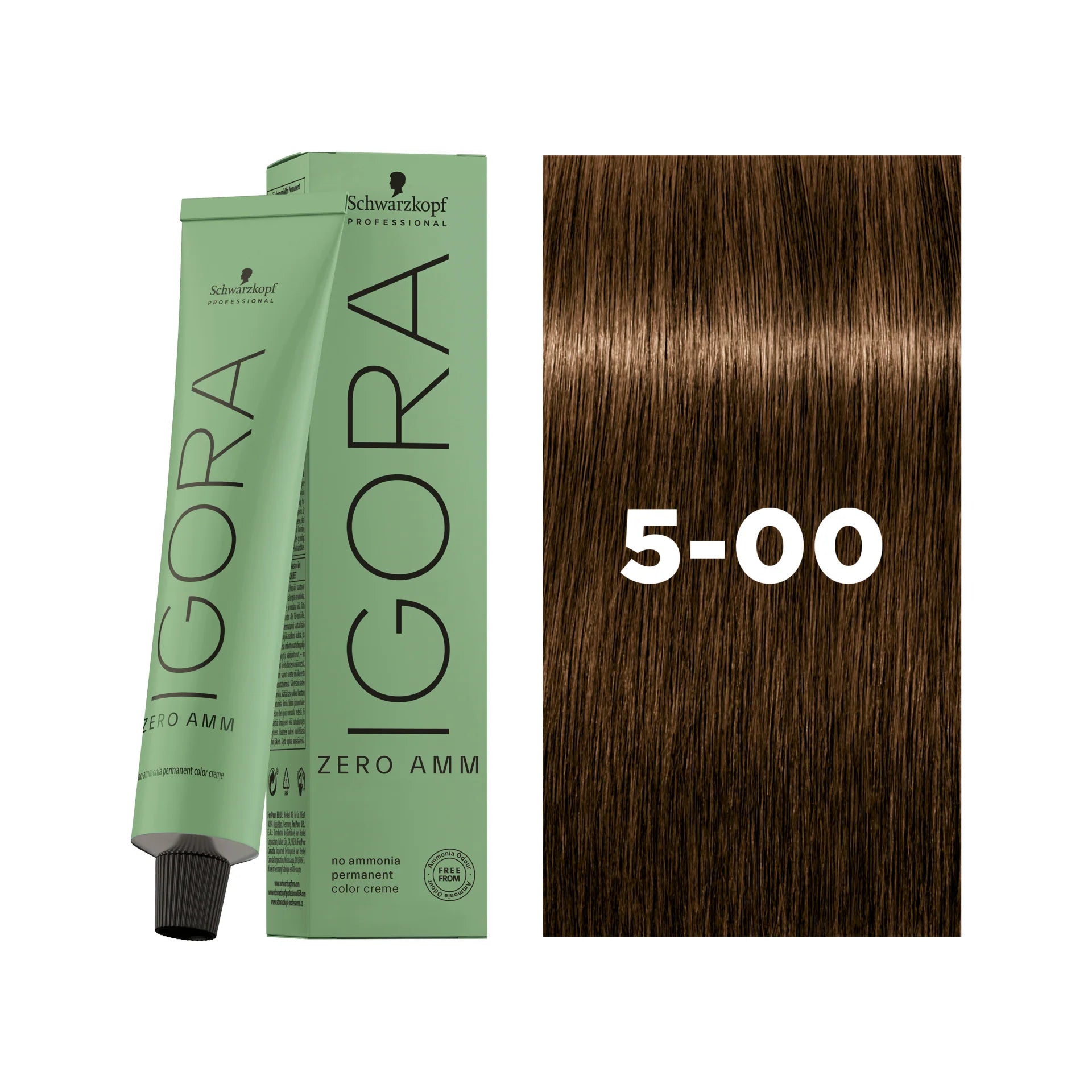 IGORA ZERO AMM Ammonia-Free Permanent Color 5-00 Light Brown Natural Extra