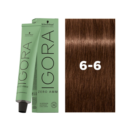 Load image 1 in gallery view. IGORA ZERO AMM Ammonia-Free Permanent Color 6-6 Dark Blonde Chocolate