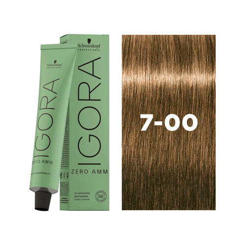 Load image 1 in gallery view. IGORA ZERO AMM Ammonia-Free Permanent Color 7-00 Medium Blonde Natural Extra