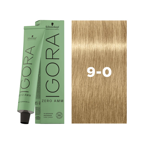 Load image 1 in gallery view. IGORA ZERO AMM Ammonia-Free Permanent Color 9-0 Extra Light Blonde Natural