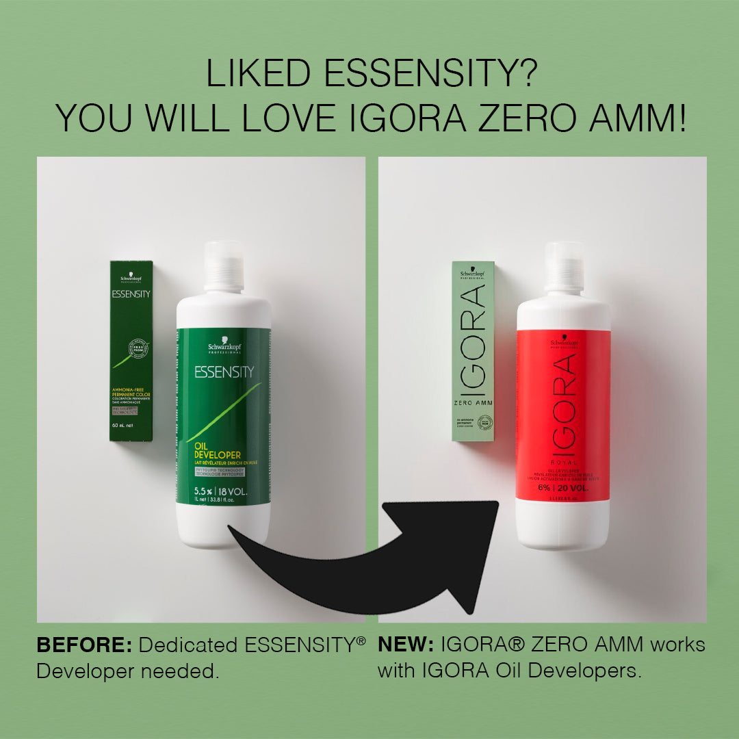 IGORA ZERO AMM Ammonia-Free Permanent Color 9-55 Extra Light Blonde Gold Extra